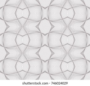 Seamless guilloche vector background. Thin wavy lines texture
