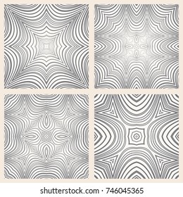 Seamless guilloche vector background. Thin wavy lines texture