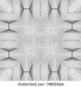 Seamless guilloche vector background. Thin wavy lines texture