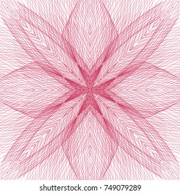 Seamless guilloche vector background. Thin wavy lines texture