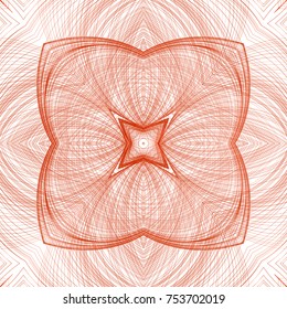 Seamless guilloche vector background. Thin wavy lines texture