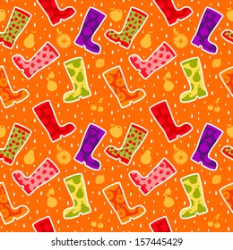 Seamless gumboots pattern