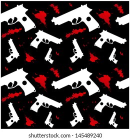 Seamless gun  background for web page  template