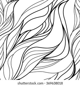 Seamless hair vector pattern