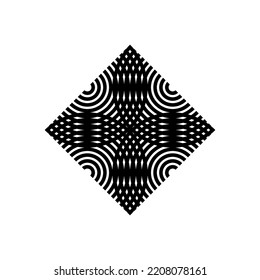 Seamless Half Circle Motif Pattern for Ornate, Decoration or Graphic Design Element. Vector Illustration 