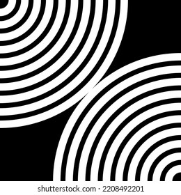 Seamless Half Circle Motif Pattern for Ornate, Decoration or Graphic Design Element. Vector Illustration 