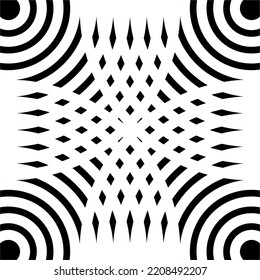 Patrón de semicírculo de semicírculo sin fisuras para elementos de diseño gráfico, de decoración u ordenado. Ilustración vectorial 