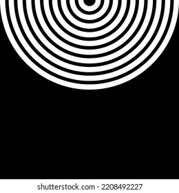 Seamless Half Circle Motif Pattern for Ornate, Decoration or Graphic Design Element. Vector Illustration 