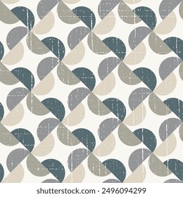 seamless half circular geometric textured background pattern. simple summer beige,gray theme background pattern used for textiles..,
