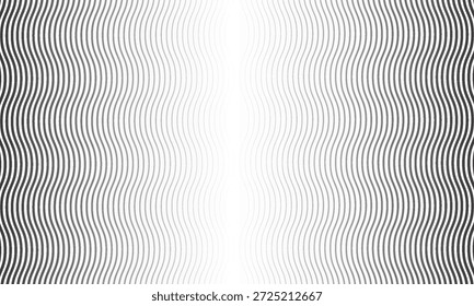 Fondo semitono sin fisuras. Patrón ondulado blanco y negro.