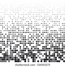Seamless halftone background with gray and black colors. Vector illustration