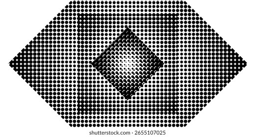Seamless halftone background. Monochrome texture. Grid pattern
