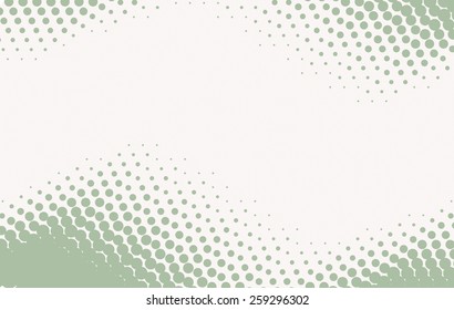 Seamless halftone background with pastel green color. Vector illustration