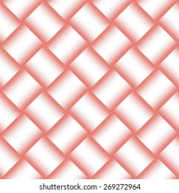 Seamless halftone background with pastel red color. Vector illustration