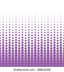 Seamless halftone background with violet color. Vector illustration