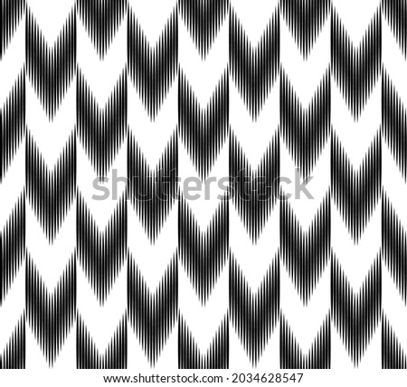 Seamless halftone Chevron stripe line pattern vector on black background, Halftone Nigeria pattern for Fabric and textile printing, jersey print, wrapping paper, backdrops and packaging