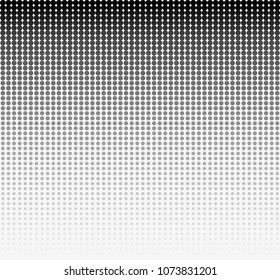 Seamless halftone circle dots abstract vector background or texture for design template