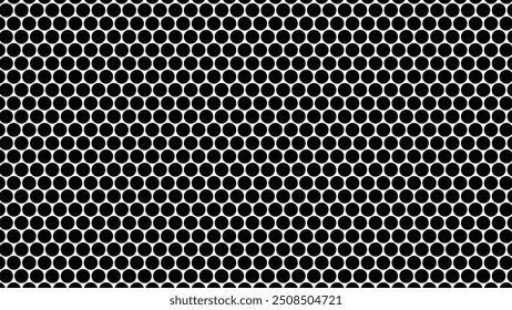 Seamless halftone dots pattern in fill style. Set of Smooth dots Vector illustration spraying on white background. Gradient dots Abstract background of black. Polka dot pattern. Texture Background