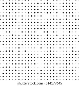 Seamless halftone effect pattern. Abstract dotted background. Halftone effect vector illustration. Black Jewish stars on white background.
