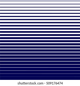 Seamless halftone effect pattern. Blue lines on white background. Halftone effect vector illustration. Geometric seamless pattern. Simple regular background. Seamless striped pattern.