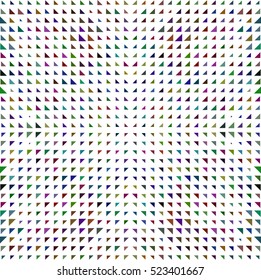 Seamless Halftone Geometric Texture. Pattern With Bright Triangles for Backgrounds, Wrapping, Paper, Textile