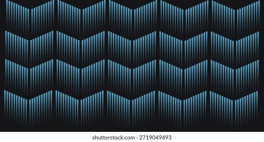 Vetor de padrão de ponto de forma de hexágono de meio-tom contínuo, Padrão abstrato de meio-tom geométrico para impressão de tecidos e têxteis, textura de camisa de esporte, papel de embrulho, panos de fundo e embalagem