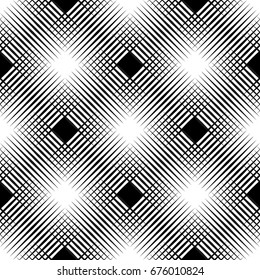 Seamless halftone pattern, geo, geometric background, crosshatch screen print texture, black and white vector graphic, seamless fabric print, seamless halftone background, digital background