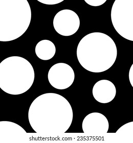 Seamless halftone ring illustration. Polka dot