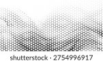 Seamless halftone triangle pattern. Random vector noise texture