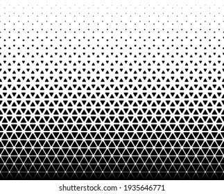 Seamless halftone vector background.Filled with black figures with rounded corners. 45 figures in height.A long transition of rhombuses in a circle.