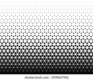 Seamless halftone vector background.Filled with black figures with rounded corners. 45 figures in height. The average transition of rhombuses in a circle.