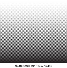 Seamless halftone vector background.Filled with black squares .Long fade out. 191 figures in height.