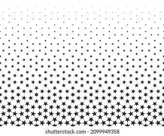 Fondo vectorial sin hilo musical. Lleno de estrellas negras. desvanecerse. 41 cifras en altura