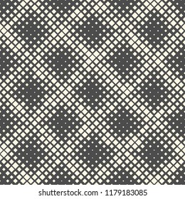 Seamless Halftone Wallpaper. Decorative Black and White Pattern. Abstract Graphic Design