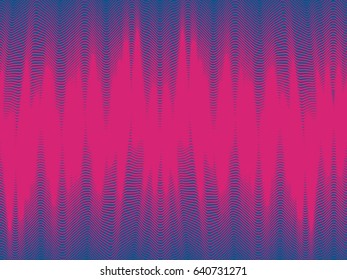 Seamless halftone waves, glitch modern pattern, screen print texture, abstract digital design, abstract background, vector illustration