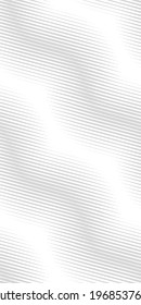 Seamless halftone wavy pattern. Stylish monochrome striped texture. Modern vector abstract background.