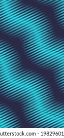 Seamless halftone wavy pattern. Stylish colorful striped texture. Modern vector abstract background.