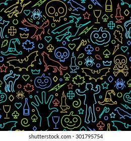 Seamless Halloween Background