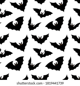 Seamless Halloween background. Easy to edit vector image.
