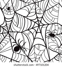Seamless halloween background.  pattern.