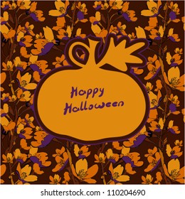 Seamless halloween background. Vector illustration.