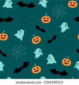 seamless halloween design with muted tones, perfect for wallpaper or other designs related to halloween, spooky, horror, nature.