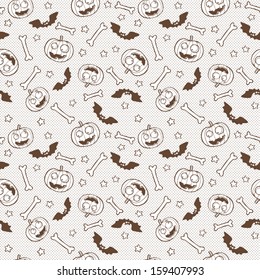 Seamless halloween pattern.