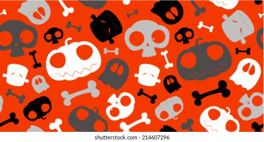 Seamless Halloween pattern.