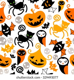 Seamless Halloween pattern