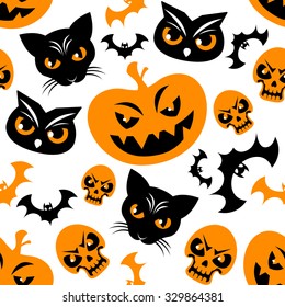 Seamless Halloween pattern