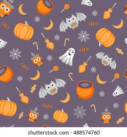 Seamless halloween pattern