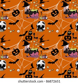 seamless halloween pattern