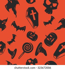  Seamless halloween pattern background
