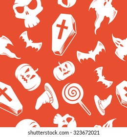  Seamless halloween pattern background